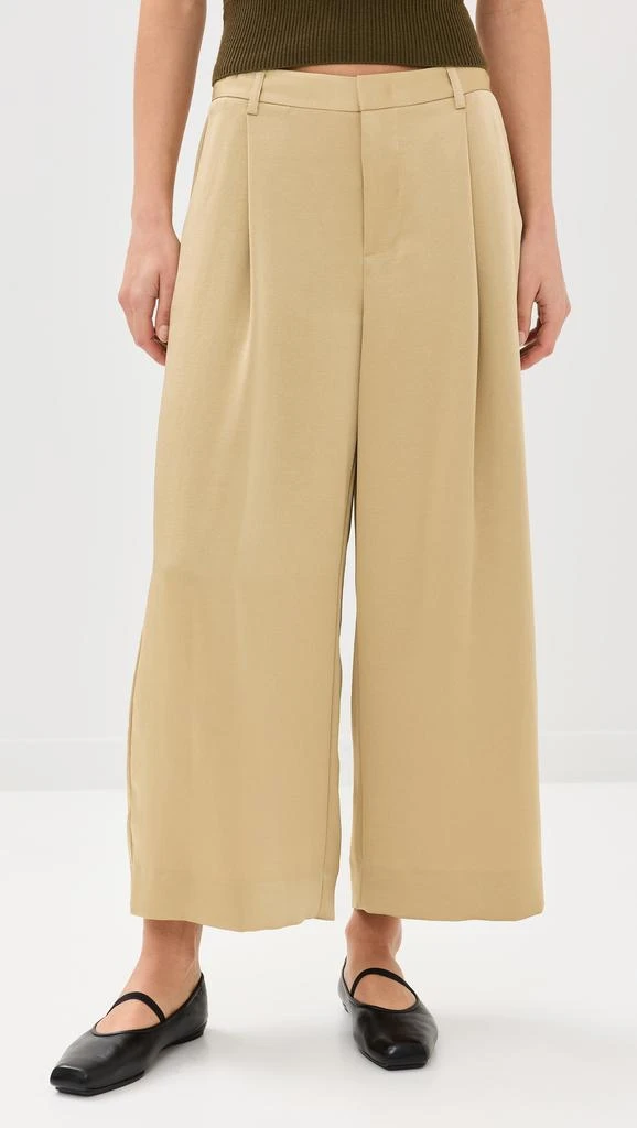 Vince Mid Rise Satin Culottes 6