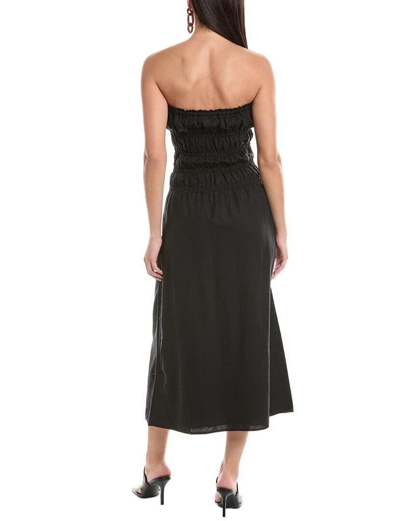 Onia Women's Air Linen Smocked Maxi Dress - Black - Size M Onia Women's Air Linen Smocked Maxi Dress - Black - Size M