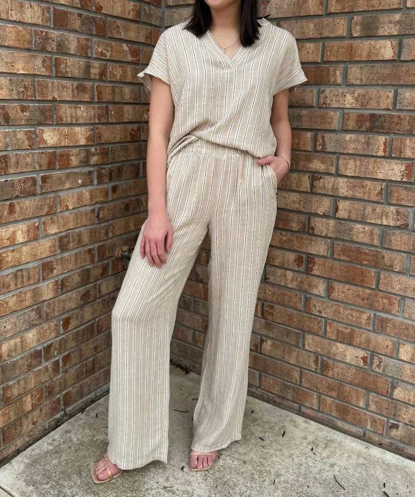 b.young B.Young - Relaxed Stripe Pant 4