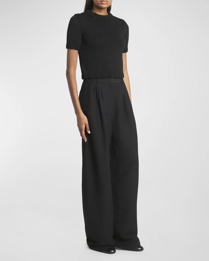 CO Mid-Rise Pleated Wide-Leg Trousers 3