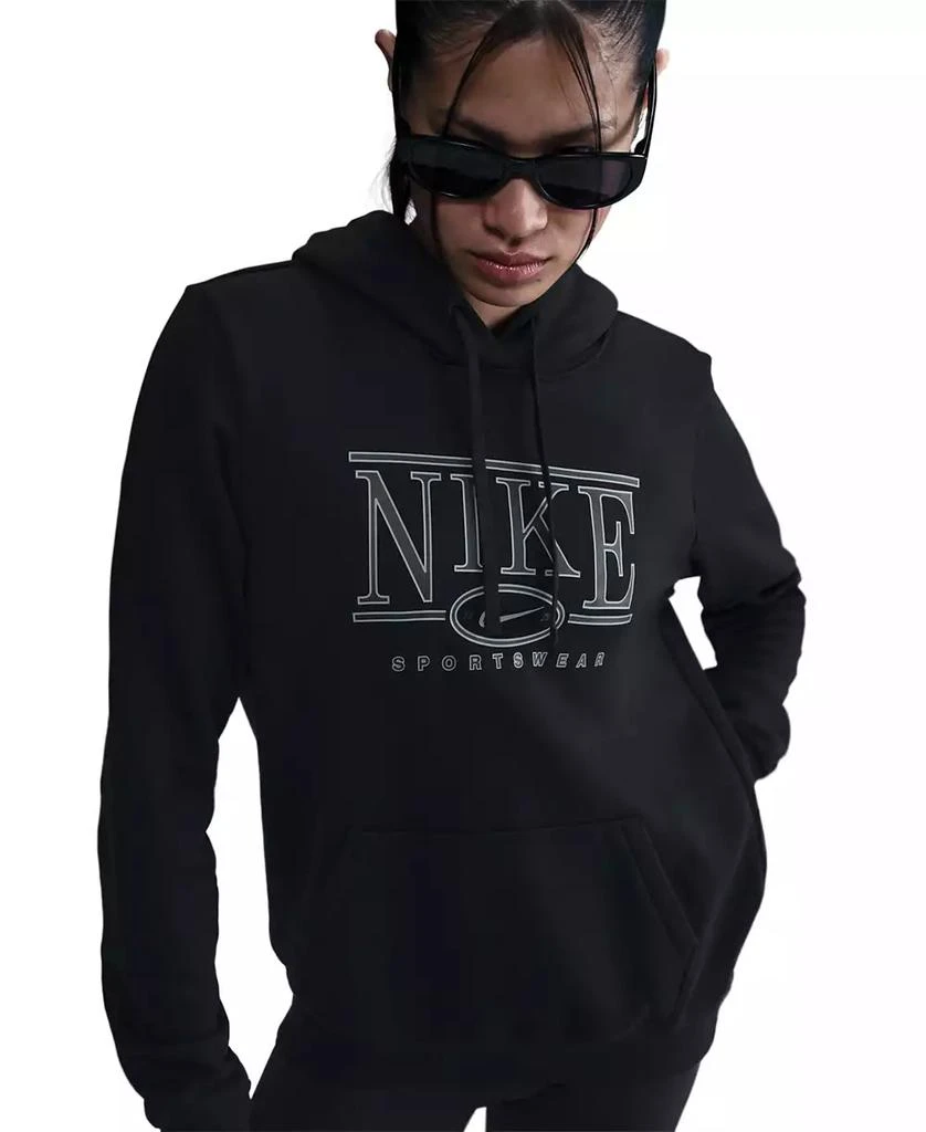 NIKE Sportswear Women's Club Fleece Graphic Hoodie 1