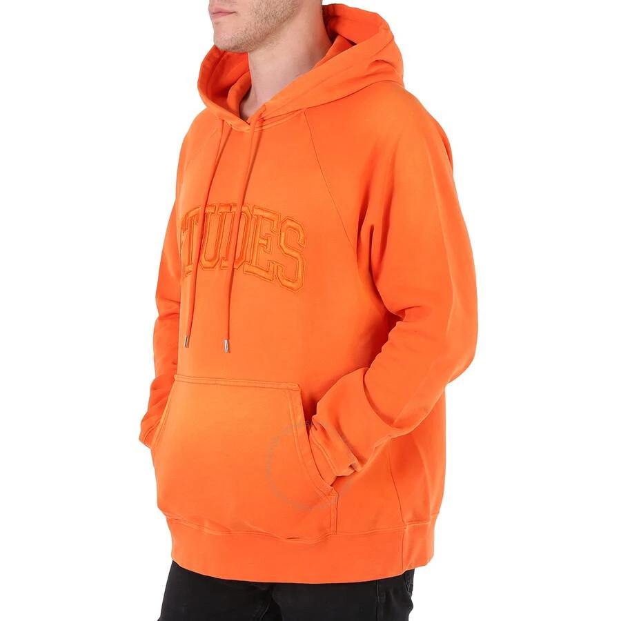 Etudes Men's Orange Racing Logo Cotton Hoodie 3