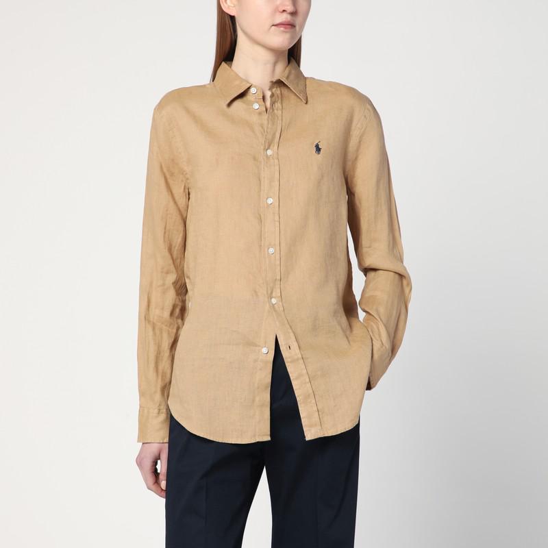 Ralph Lauren Beige khaki linen shirt