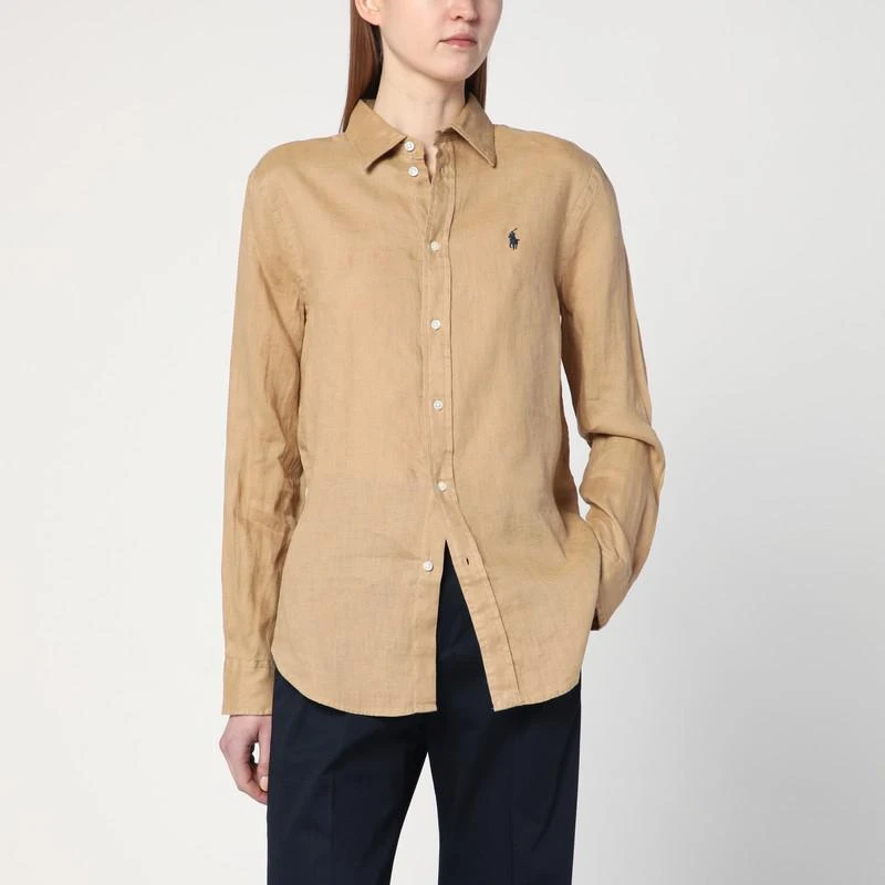 Ralph Lauren Beige khaki linen shirt 1