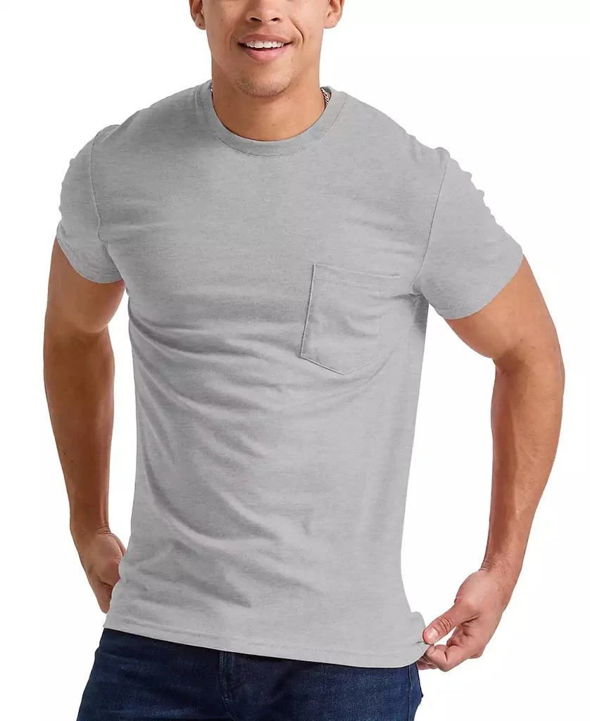Hanes Men's Originals Tri-Blend Short Sleeve Pocket T-shirt 1