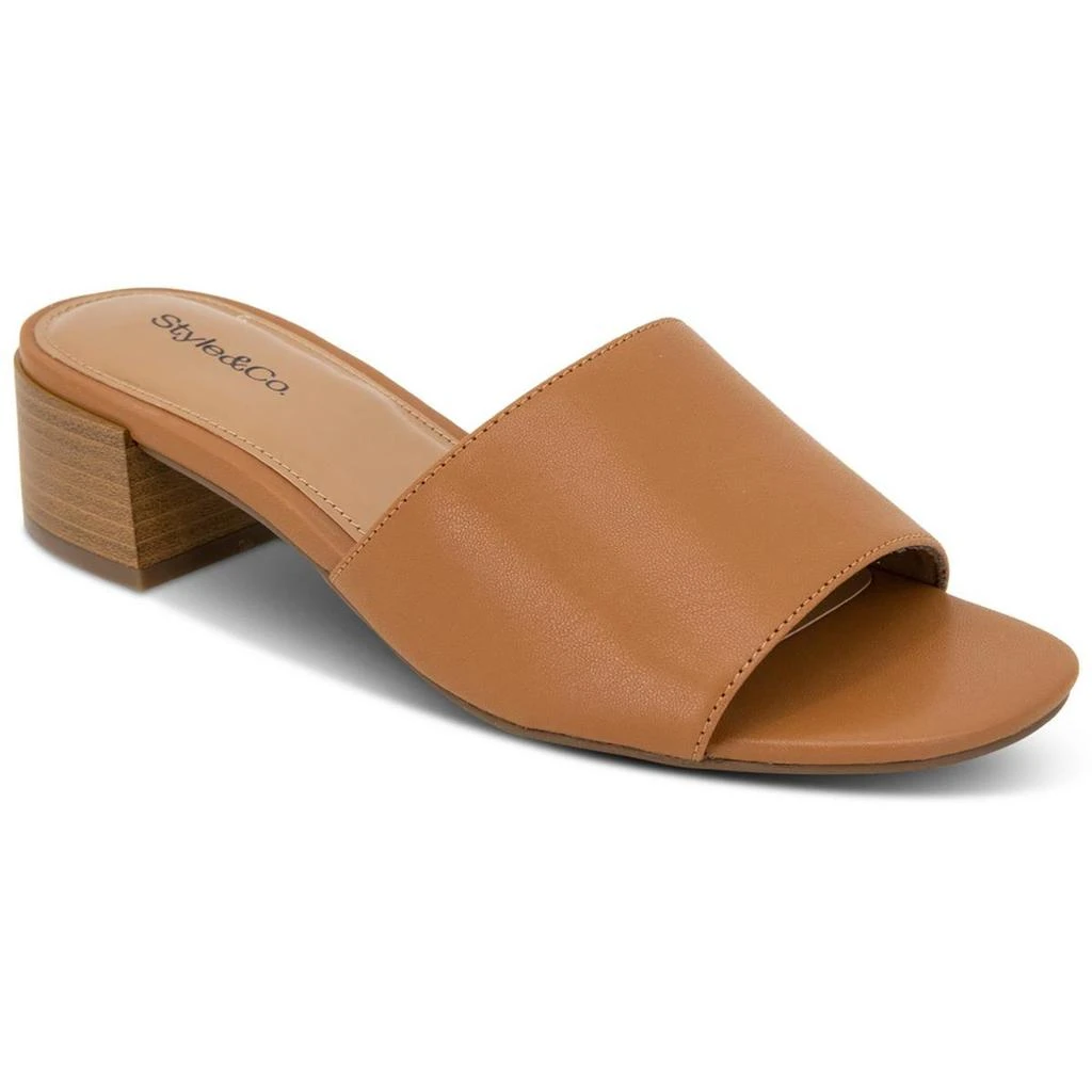 Style & Co CAMILLAA Womens Block Heel Manmade Slide 1