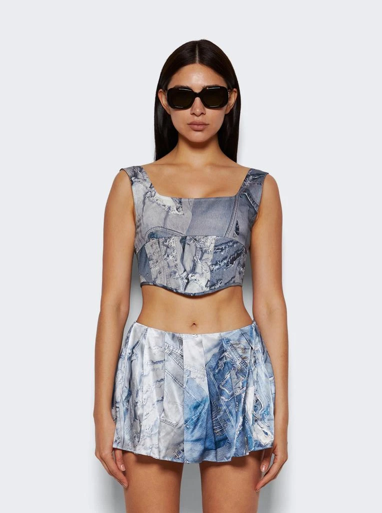 Natasha Zinko Denim Print Corset 3