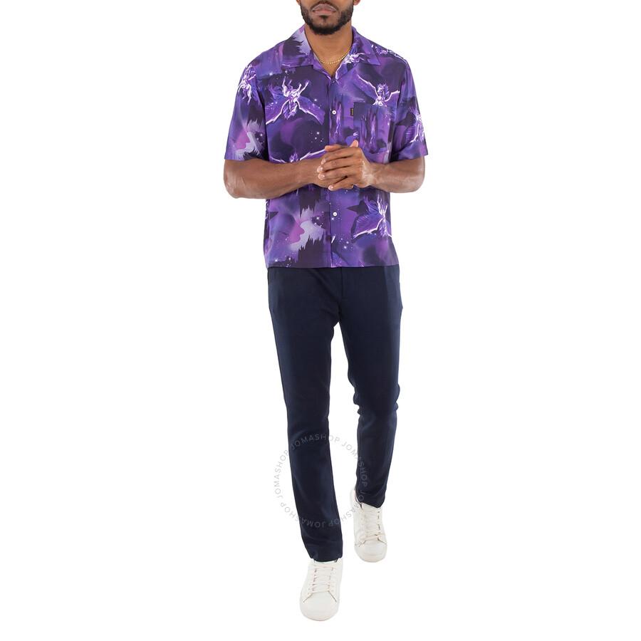 Aries Men's Purple Pegasus Hawaiian Shirt