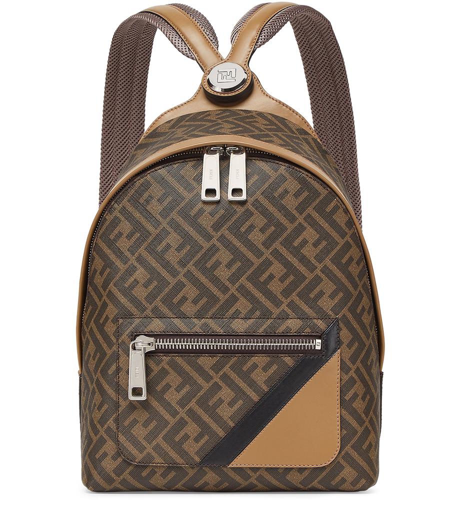 Fendi ◆ Chiodo Diagonal Small Backpack Fendi Fendi Chiodo Small Fendi Diagonal - Backpacks - Free