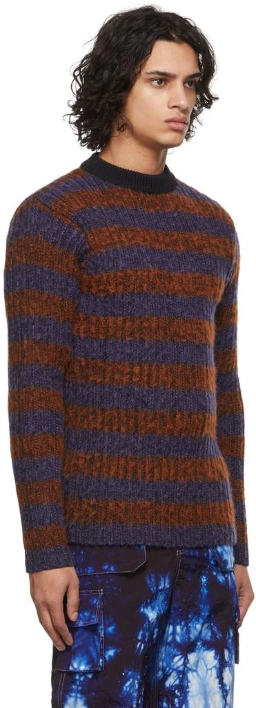 AGR Orange & Purple Striped Mohair Sweater 2
