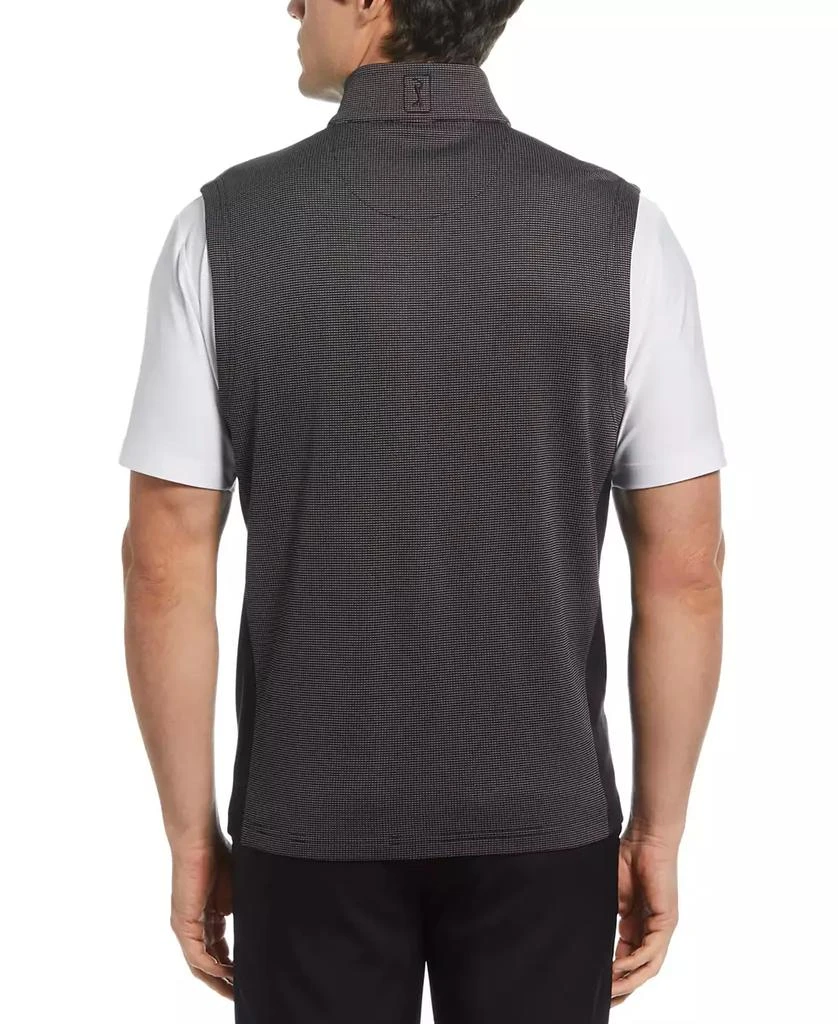 PGA TOUR Men's Micro Jacquard Full-Zip Sweater Vest 2