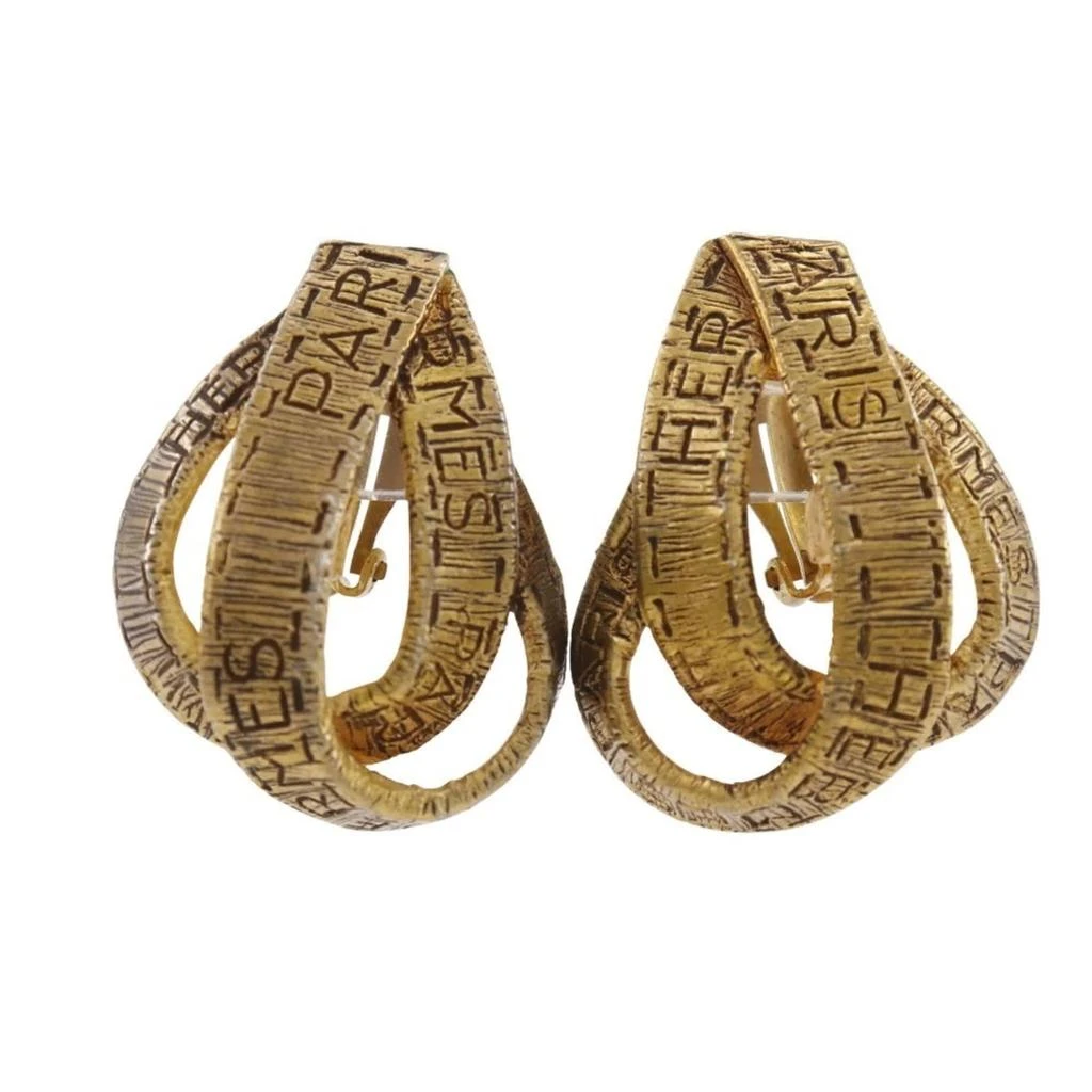 Hermes Plating Clip Earrings (Pre-Owned)