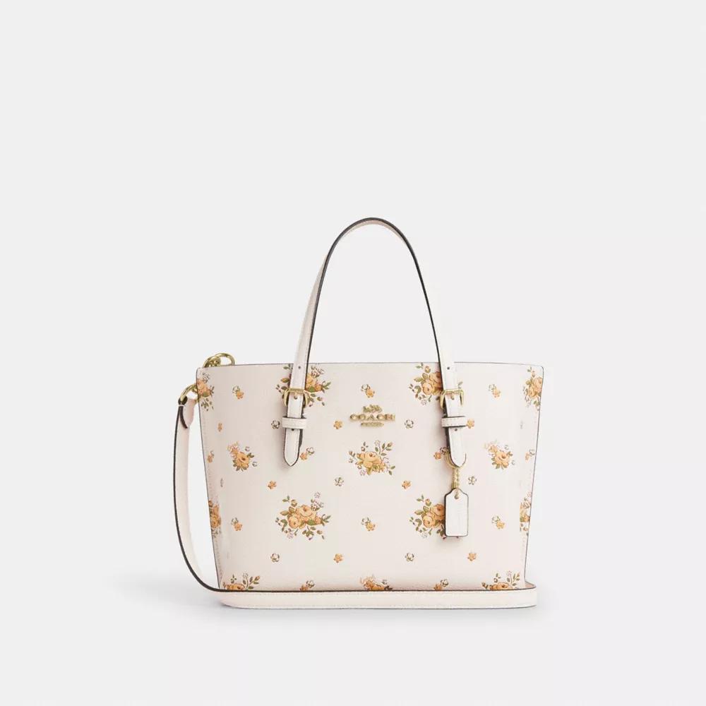 Coach Mollie Tote Bag 25 With Floral Print