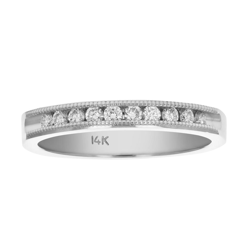 Vir Jewels 1/2 cttw SI2-I1 14K Gold Machine Set Diamond Wedding Band 10 Stones