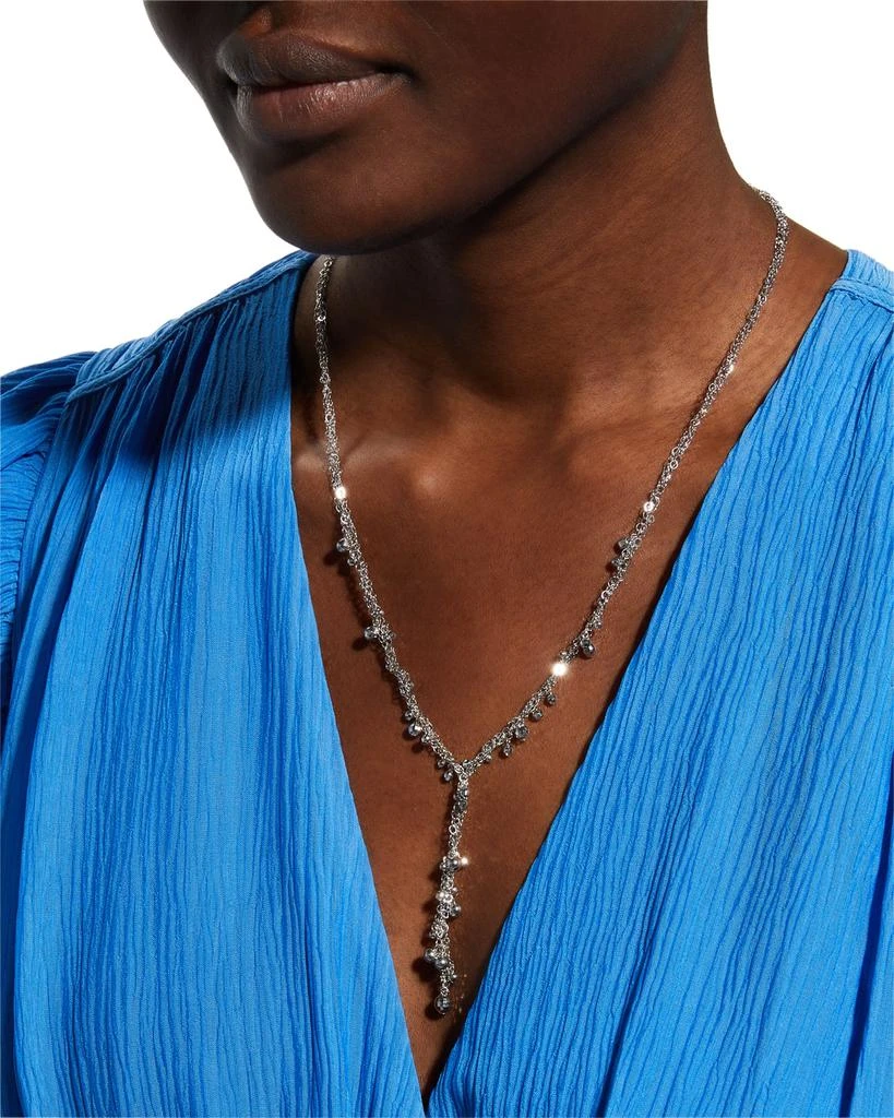 Platinum Born Platinum Beaded Y-Drop Necklace 5