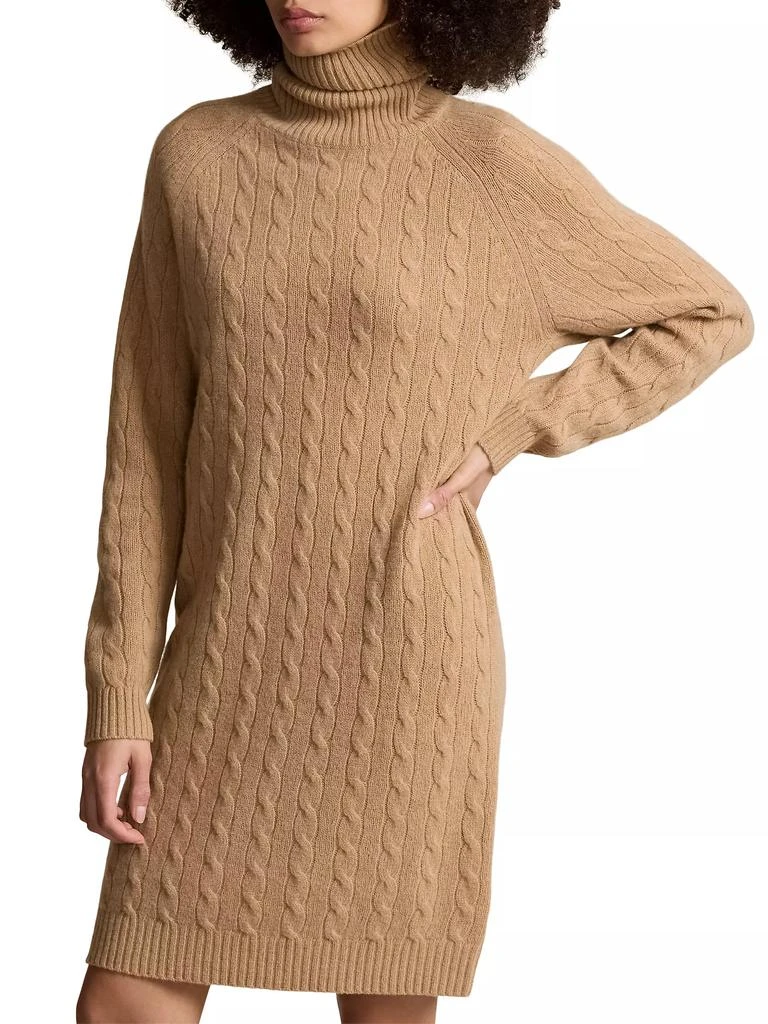 Ralph Lauren Cable-Knit Wool &amp; Cashmere Turtleneck Sweaterdress 3