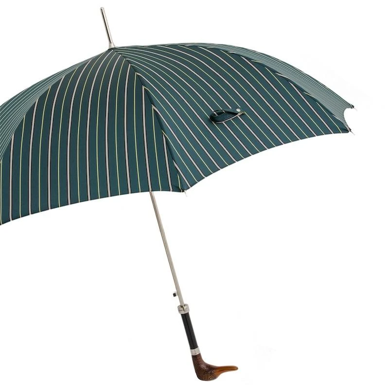 PASOTTI Pasotti - Striped Umbrella with Duck Handle 6