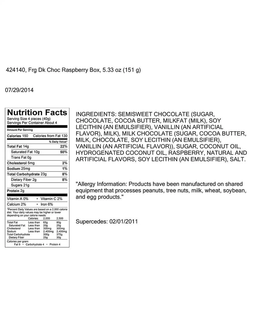 Frango Chocolates 3 Pack 1/3 LB Wrapped Raspberry Dark Chocolates, Created for Macy
s 4