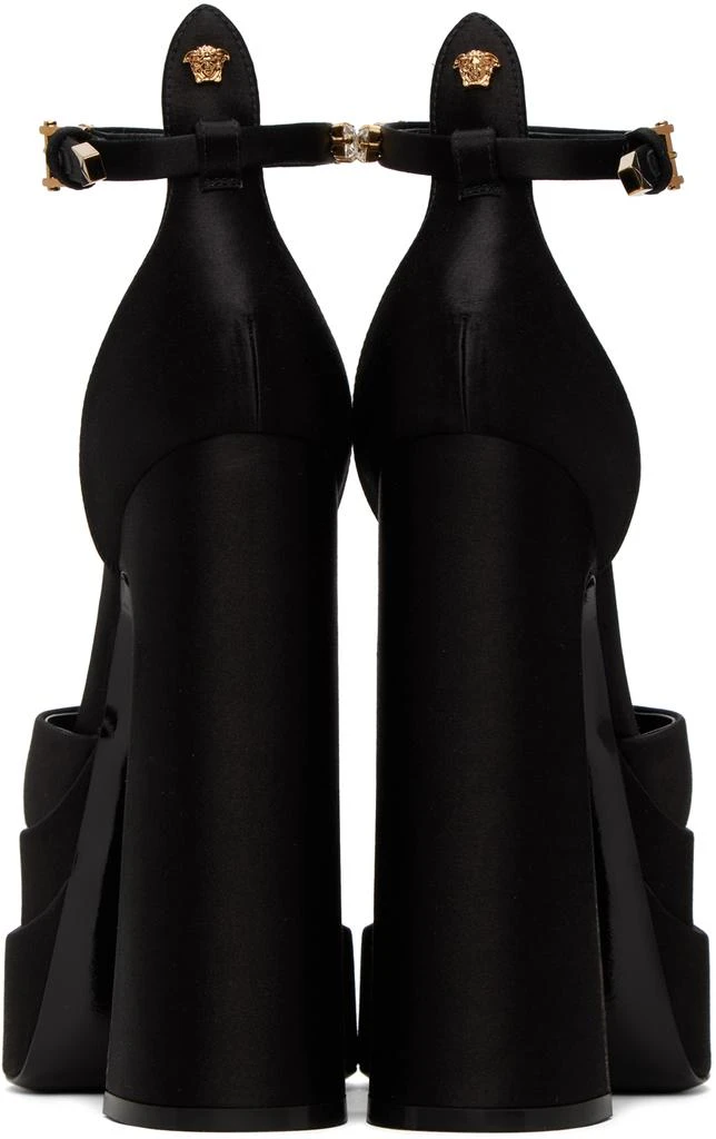Versace Black Aevitas Platform Heels 2
