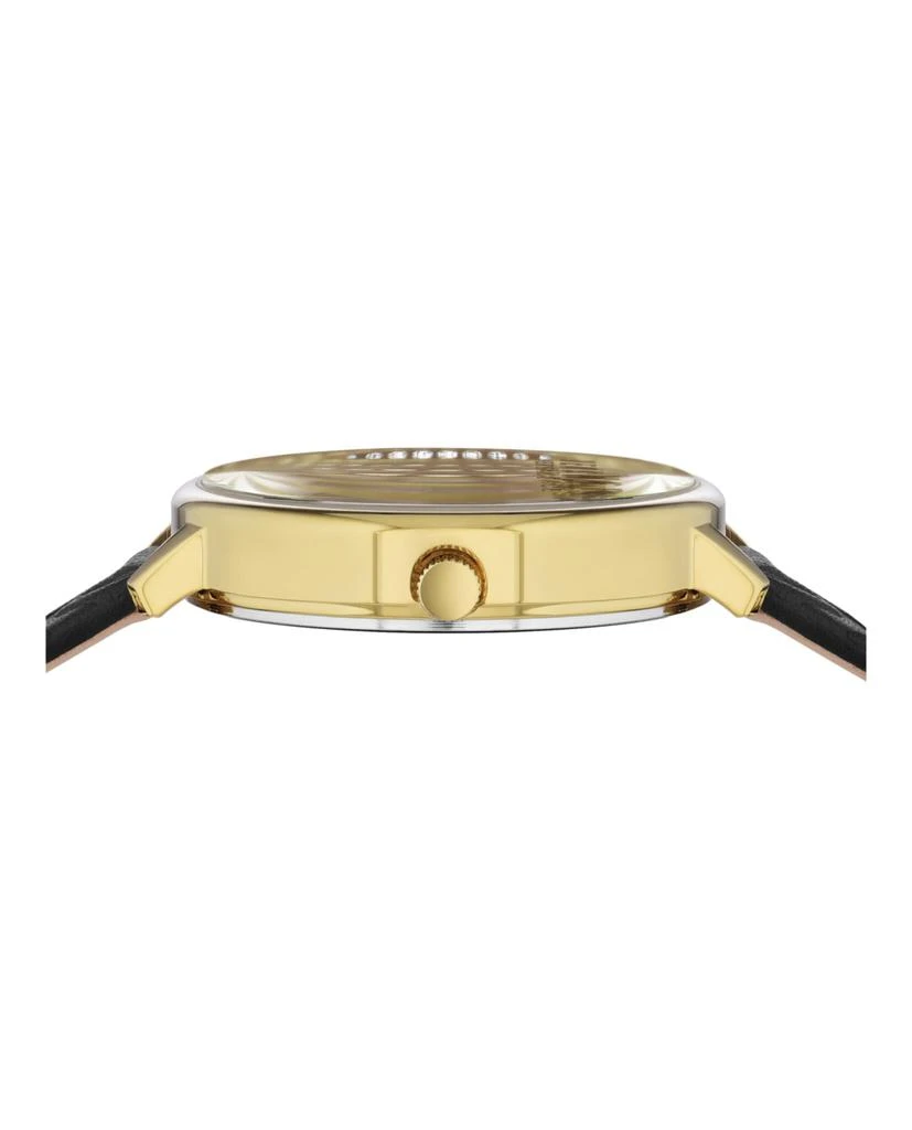 Versus Versace La Villette Crystal Leather Watch 2