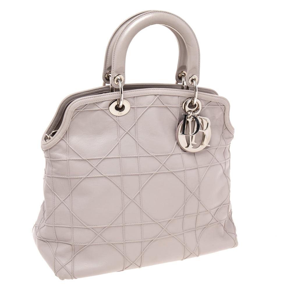 Dior Dior Pale Lilac Cannage Leather Granville Tote