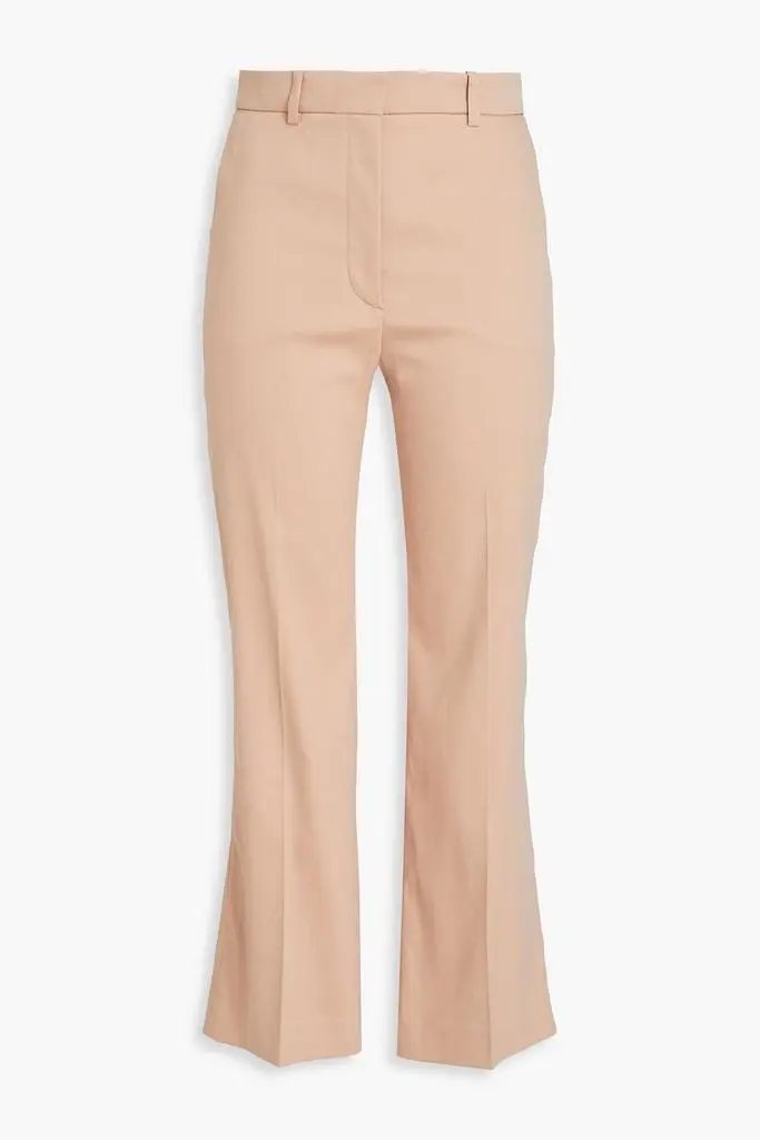 Joseph Cotton-blend poplin kick-flare pants