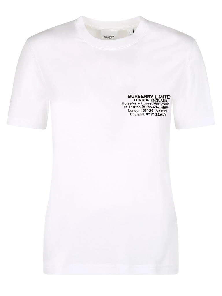 Burberry Burberry Address Printed T-Shirt 1