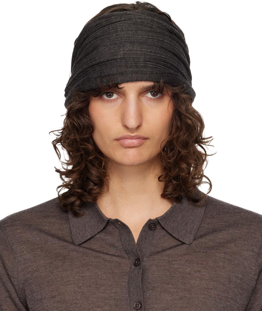 LAUREN MANOOGIAN Taupe Handknit Big Beanie - Hats - BeyondStyle