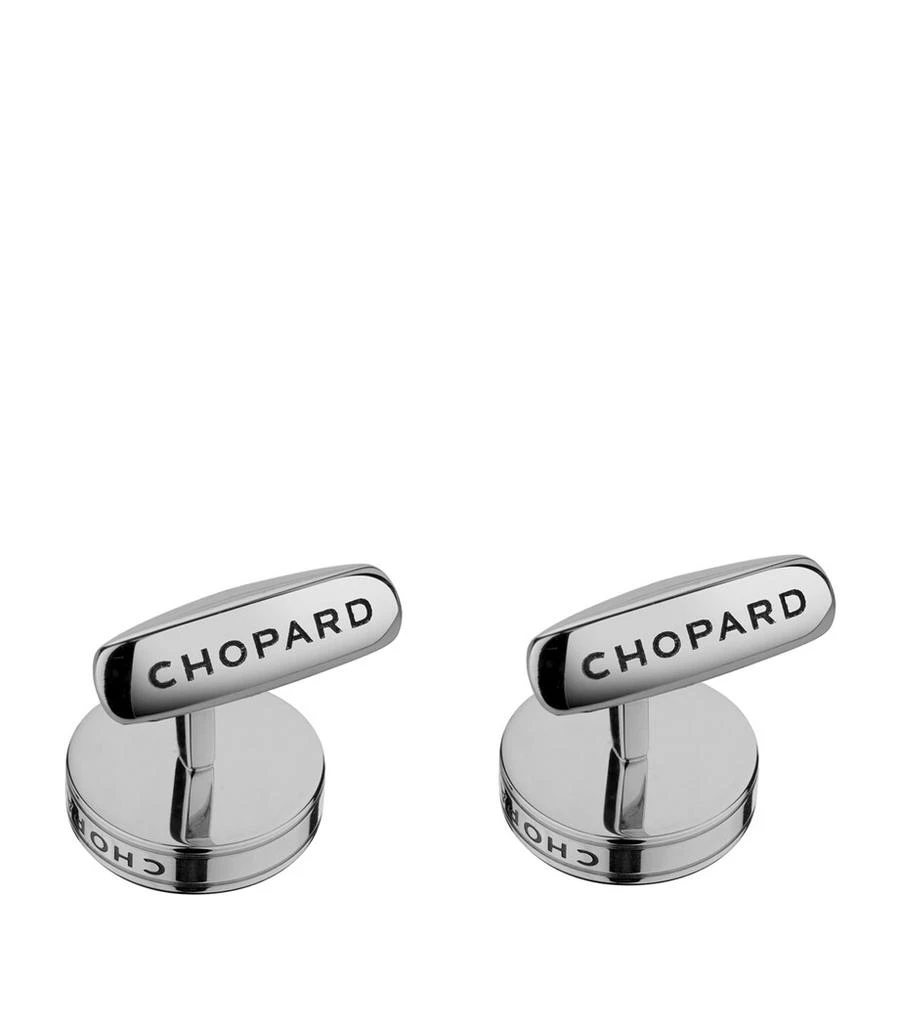 Chopard Stainless Steel And Carbon Fibre Classic Racing Cufflinks 2
