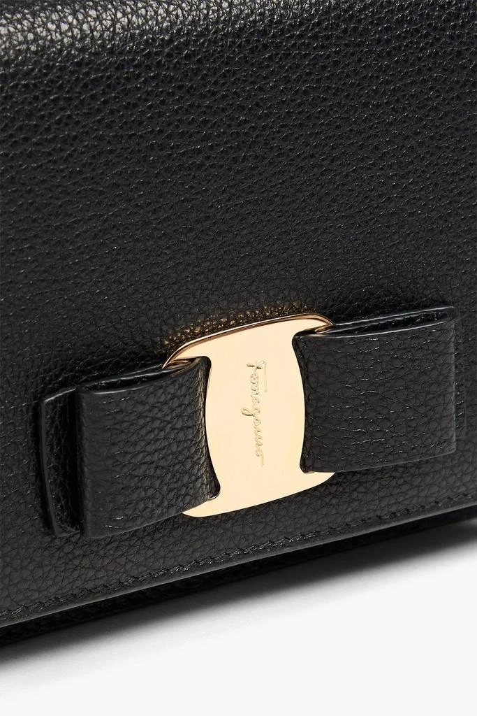 Salvatore Ferragamo Vara pebbled-leather cross-body bag 4