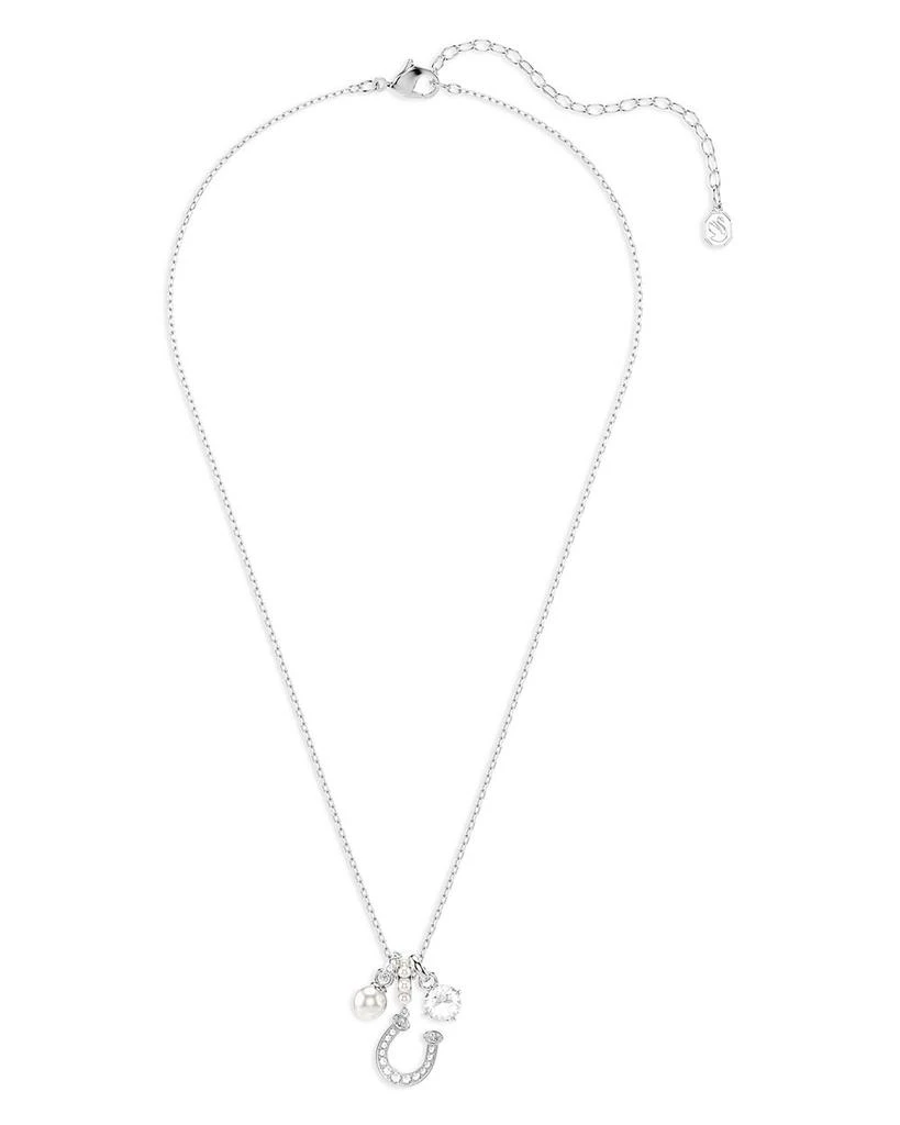 Swarovski Symbolica Mixed Stone Horseshoe Multi Charm Pendant Necklace, 14.87-17.75" 3