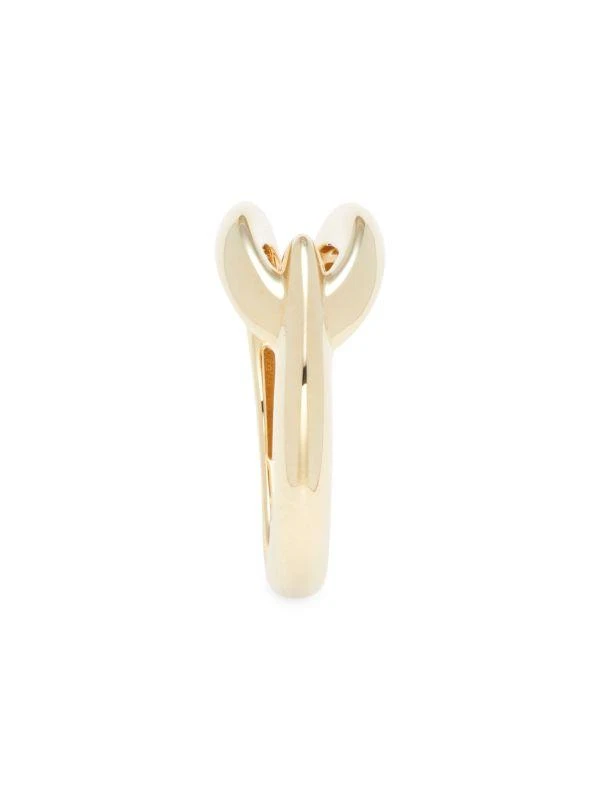 Saks Fifth Avenue 14K Yellow Gold Interlock Ring 4