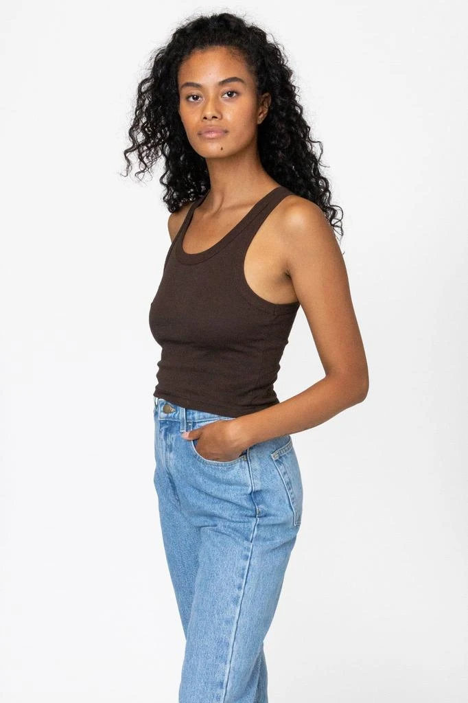 Los Angeles Apparel 4328 - Sporty Baby Rib Crop Tank 18