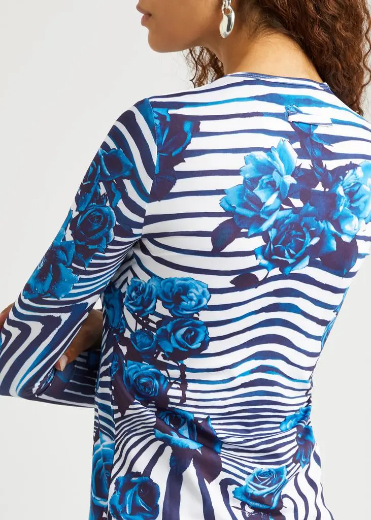 Jean Paul Gaultier Flower Body Morphing stretch-jersey top  5