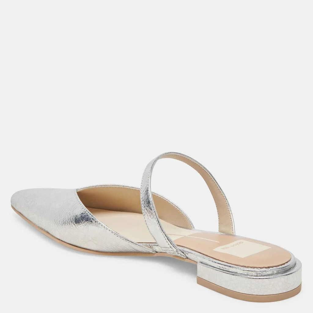 Dolce Vita Kanika Wide Flats Silver Distressed Leather 5