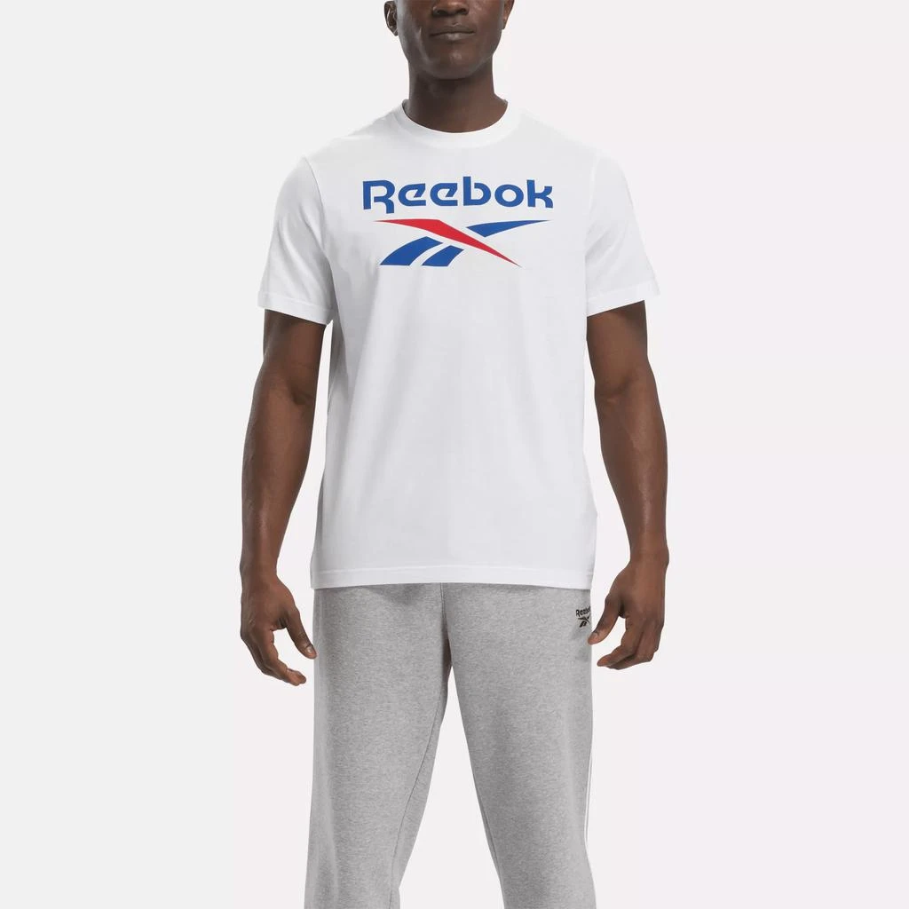 Reebok Men's Reebok Identity Big Stacked Logo T-Shirt 1