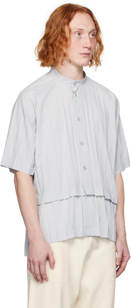 Homme Plissé Issey Miyake Gray Edge Shirt