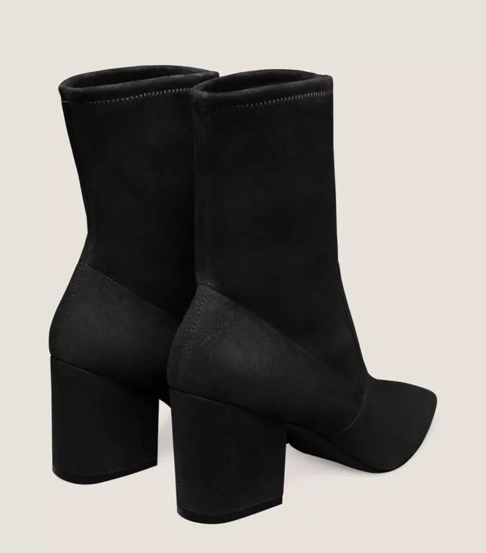 Stuart Weitzman AVENUE 75 BLOCK SOCK BOOTIE 4