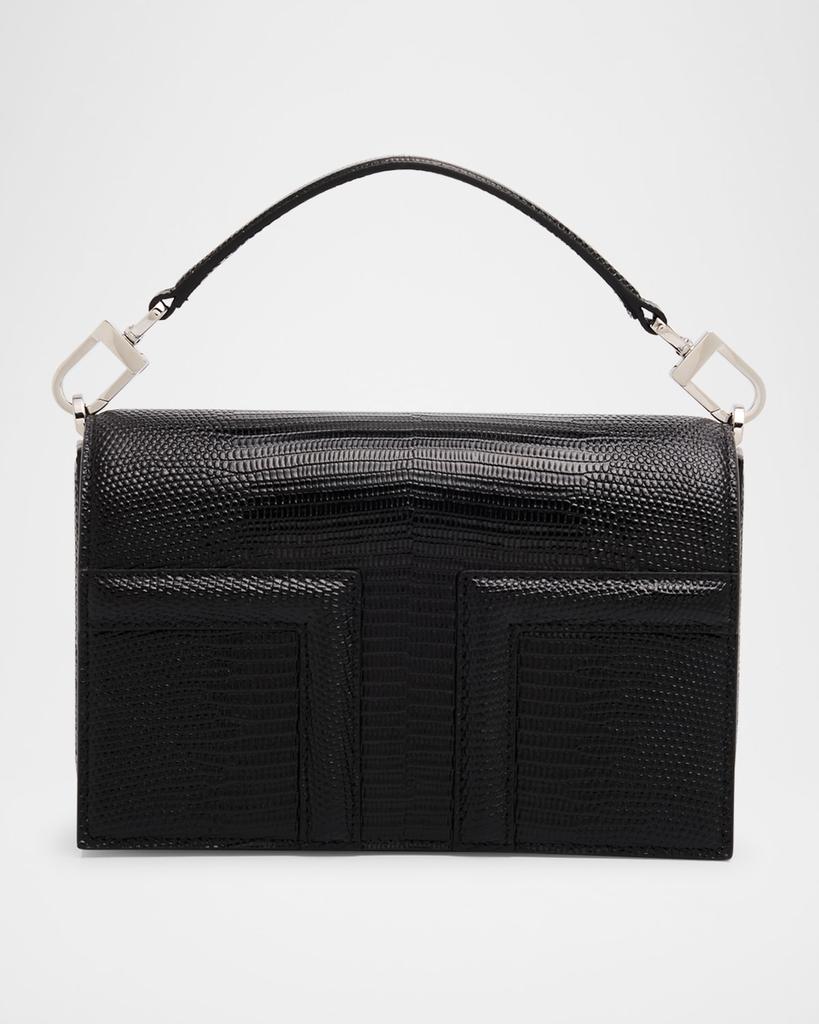 Totême Mini Flap Lizard-Embossed Leather Shoulder Bag