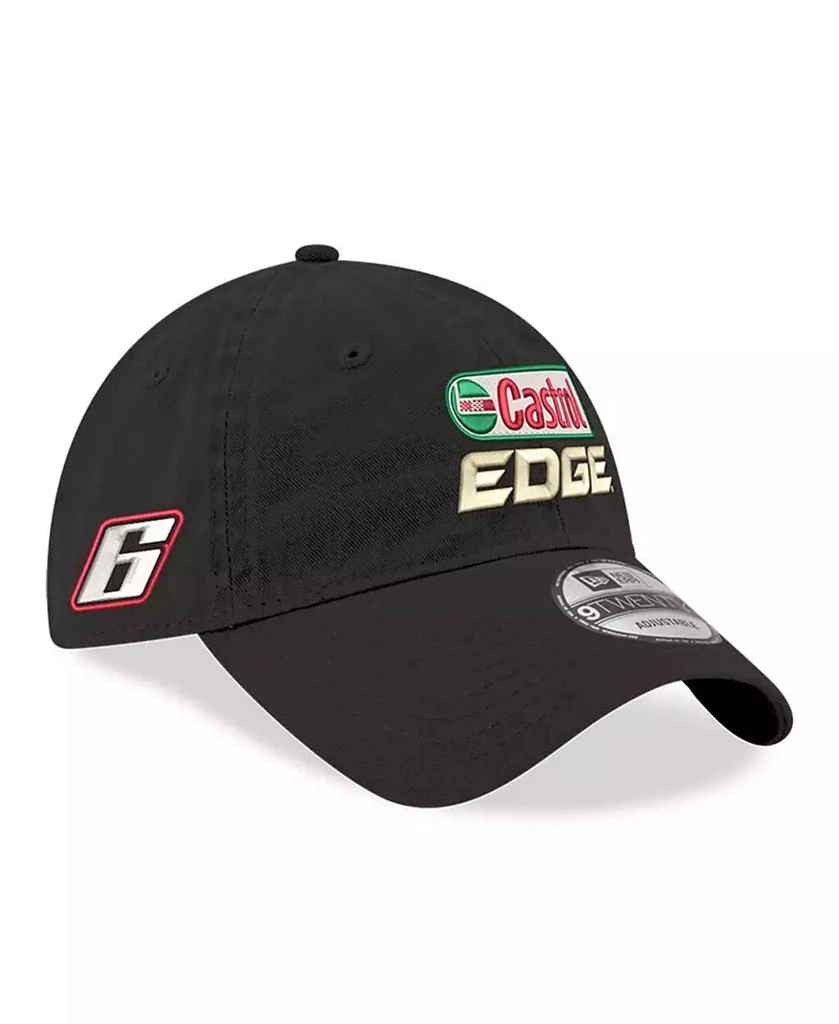 New Era Men's Black Brad Keselowski Castrol Edge Enzyme Washed 9TWENTY Adjustable Hat 1