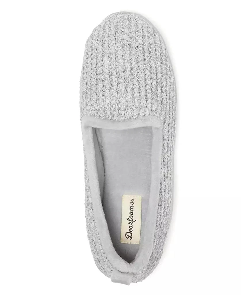 Dear Foams Women's Rachel Marled Chenille Closed Back Slippers 4