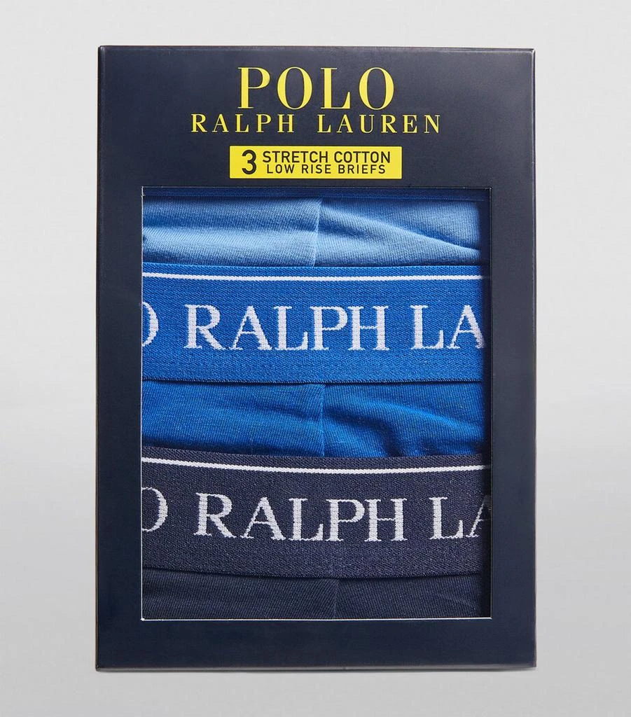Ralph Lauren Stretch-Cotton Low-Rise Briefs (Pack of 3) 4