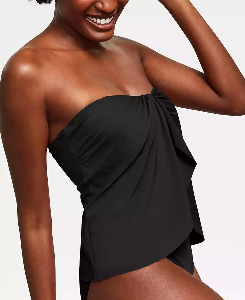 Vince Camuto Strapless Draped Tankini Top 4