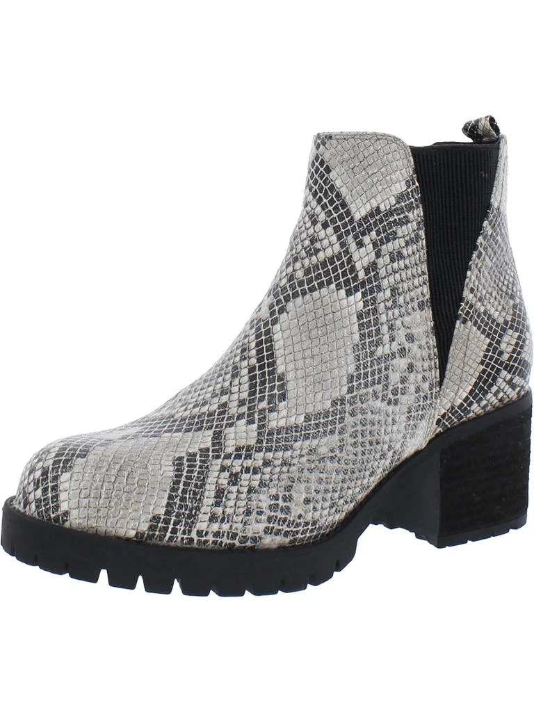 MIA Jody Womens Faux Leather Lug Sole Chelsea Boots 13