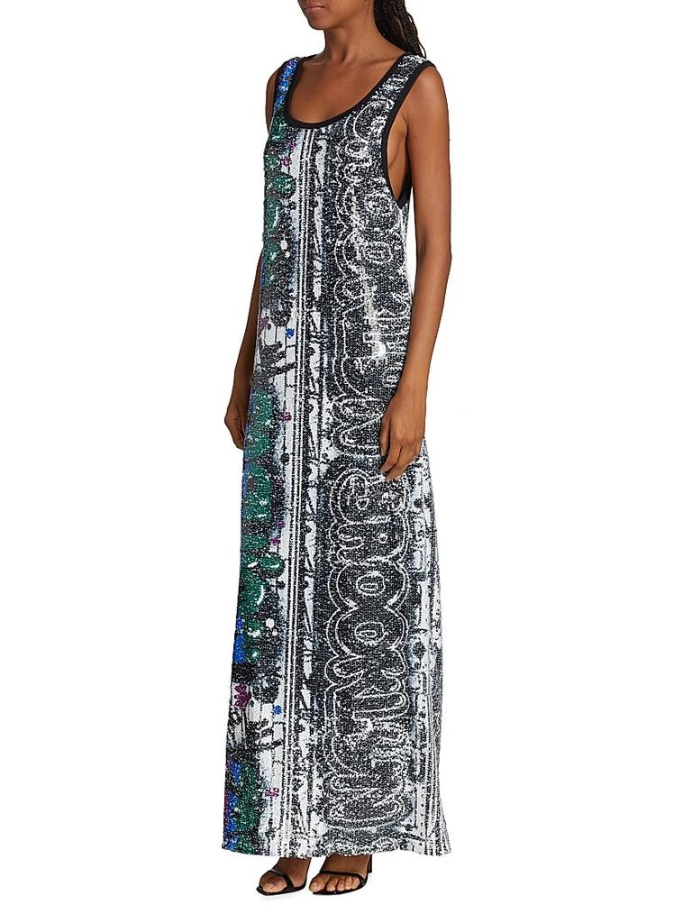 Kimberly Goldson Nelli Metallic Shift Dress 4
