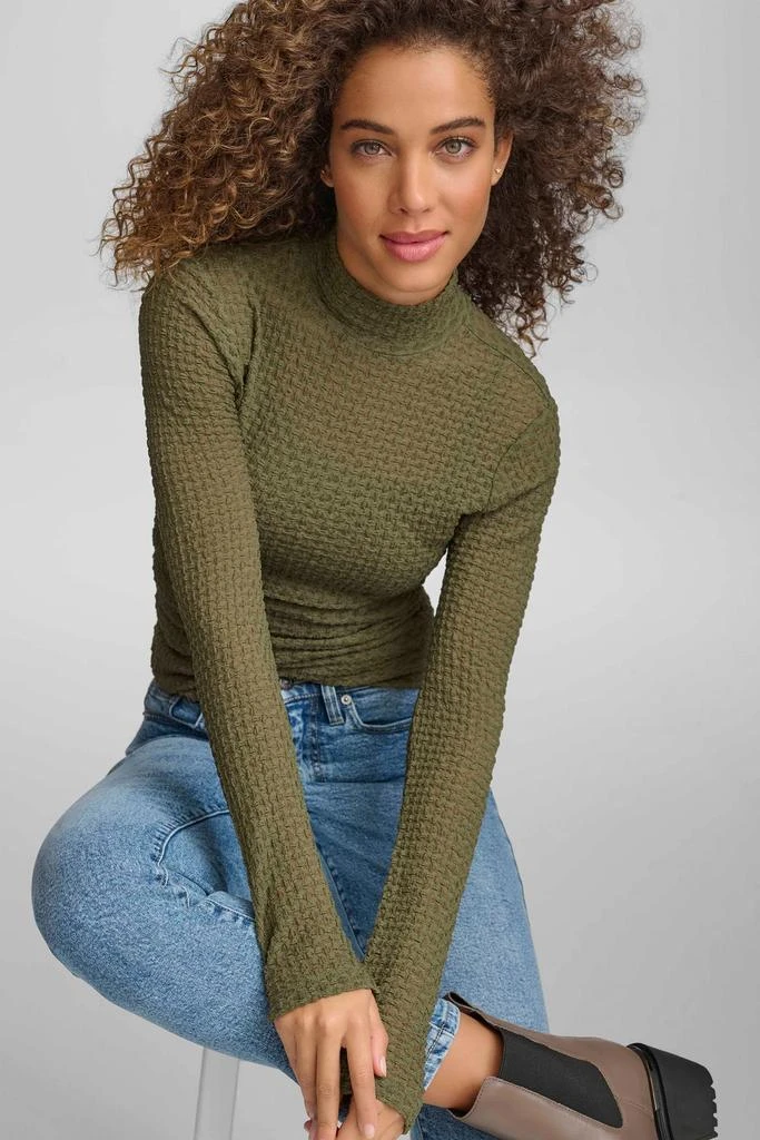 DKNY PEBBLE LACE TURTLENECK 3