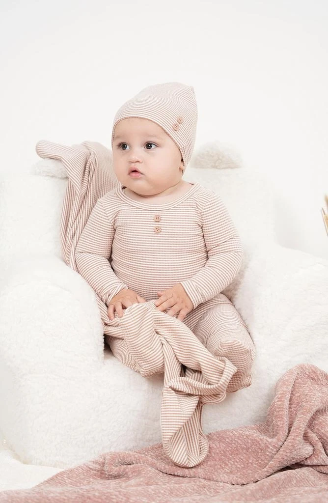 Manière Button Stripe Footie 2