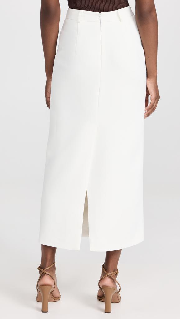 Pixie Market Nia White Maxi Skirt