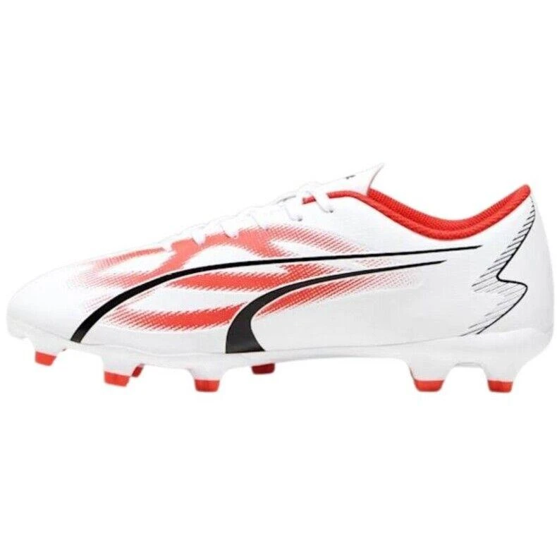 Puma Ultra Play FG/AG 107423-01 Mens US 12 White Fire Orchid Soccer Cleats TF349 2