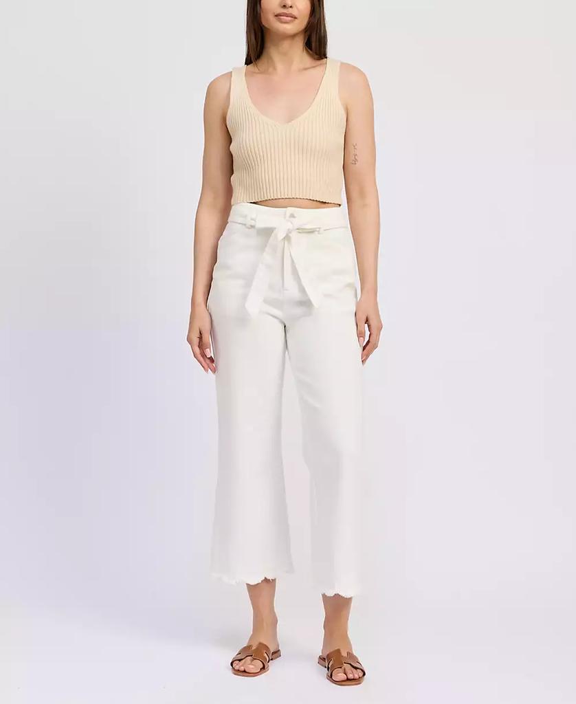 En Saison Women's Courtney Scallop-Hem Pants